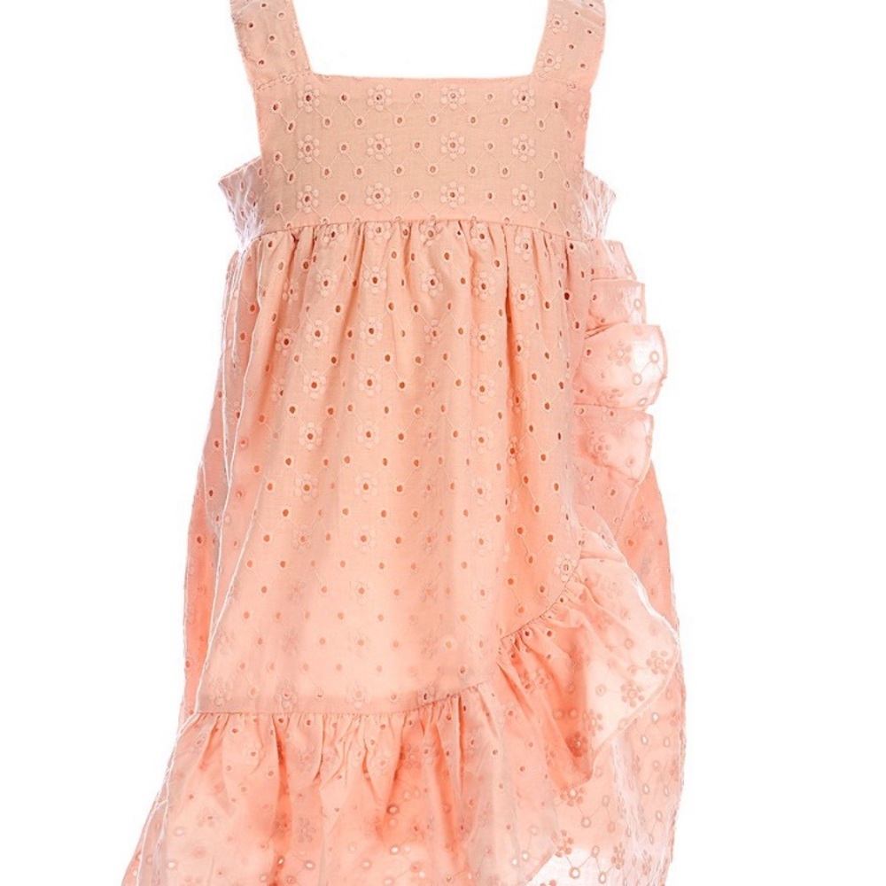 Chelsea & Violet white asymmetric eyelet dress. Size 4T - Picture 2 of 16